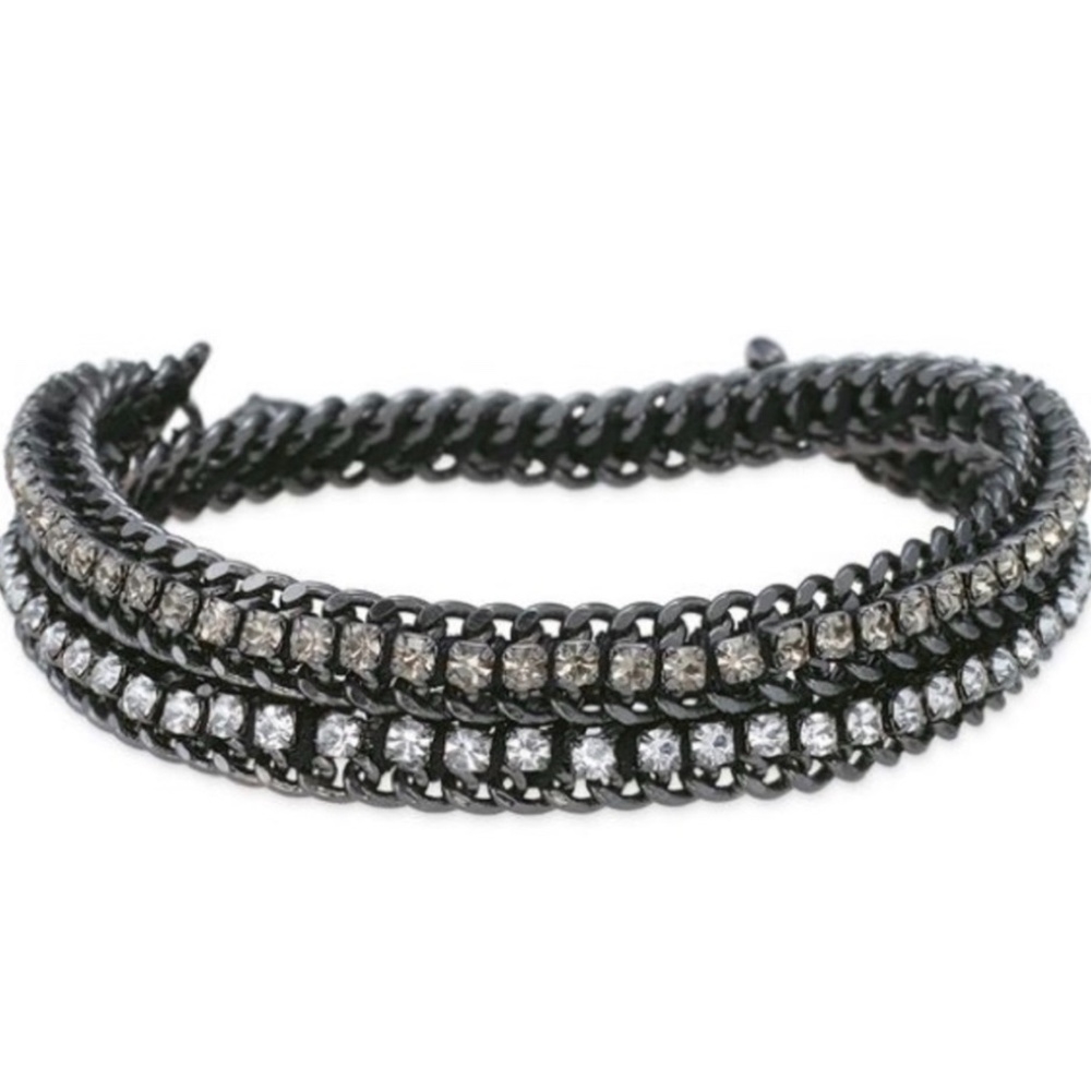 Stella & Dot Hematite Cupchain Bracelet